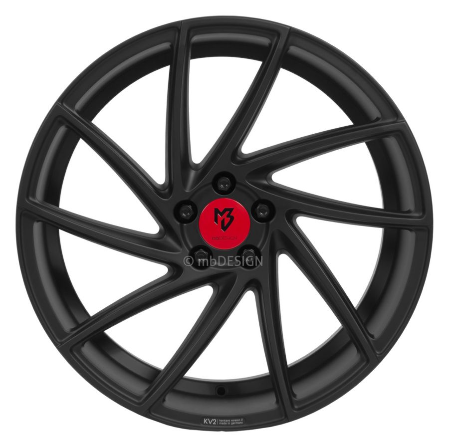 mbDESIGN<br>KV2 - Schwarz stumpfmatt (19x8.5)